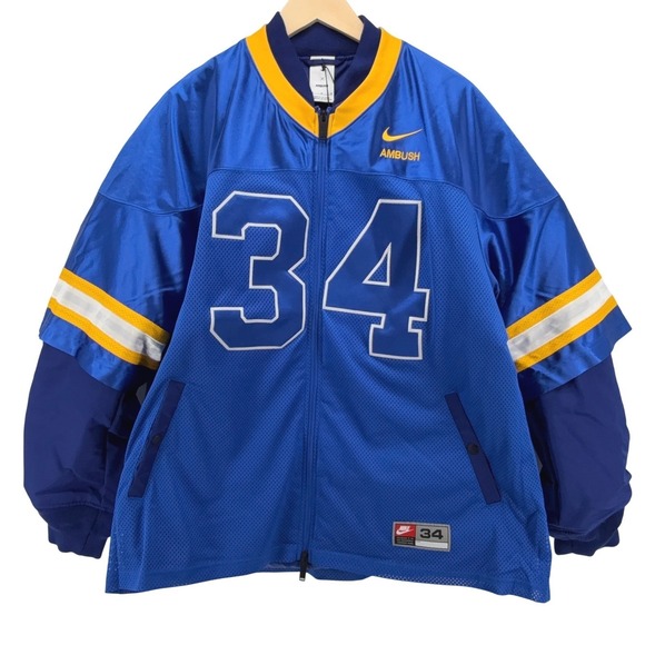 Nike x Ambush Jersey Jacket Royal Blue Full‎ Zip Mens Size Medium DX6916-455 NEW - Picture 7 of 16